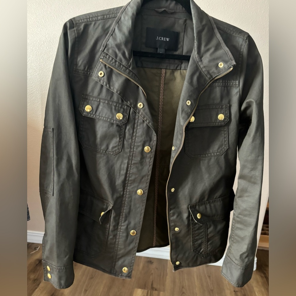 J.crew jacket dark green